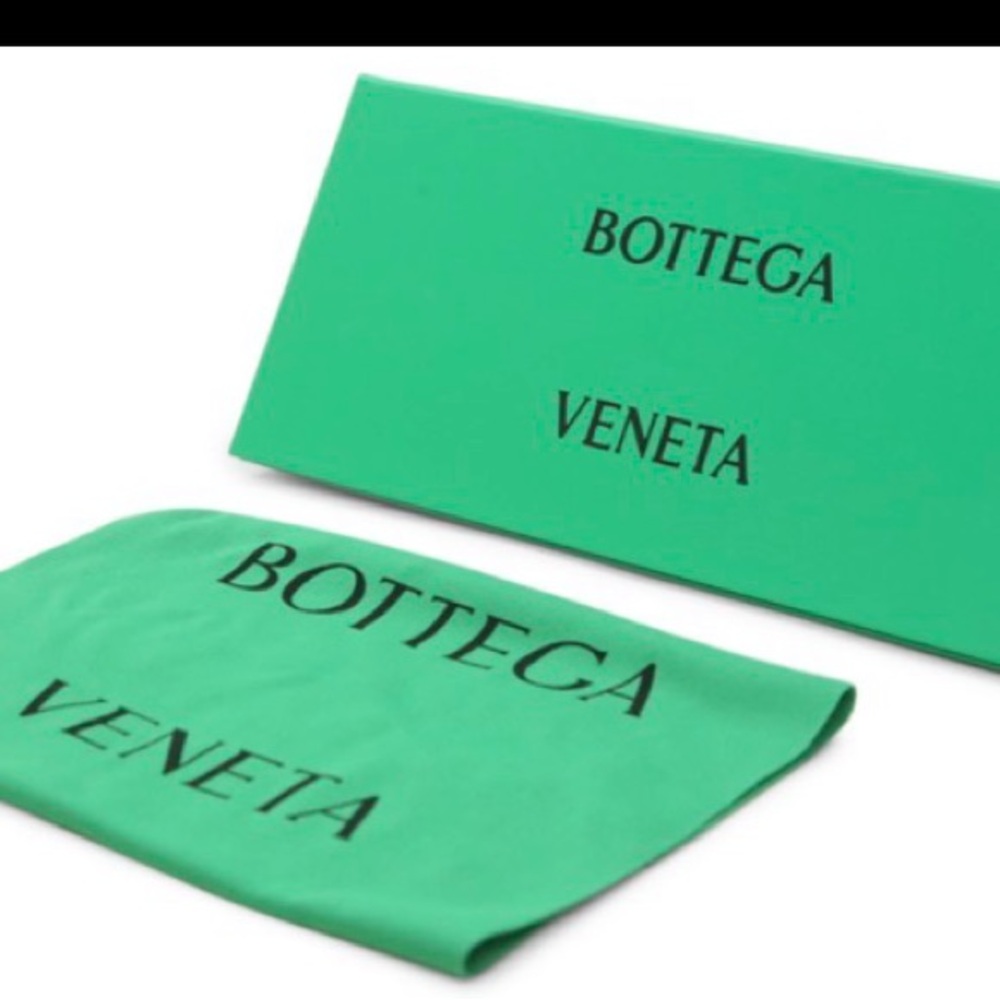 Bottega Veneta VB11100 Gold Square Metal Frame Eye Glasses 🤓 Oversized